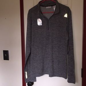 1/2 zip mock neck workout pull over